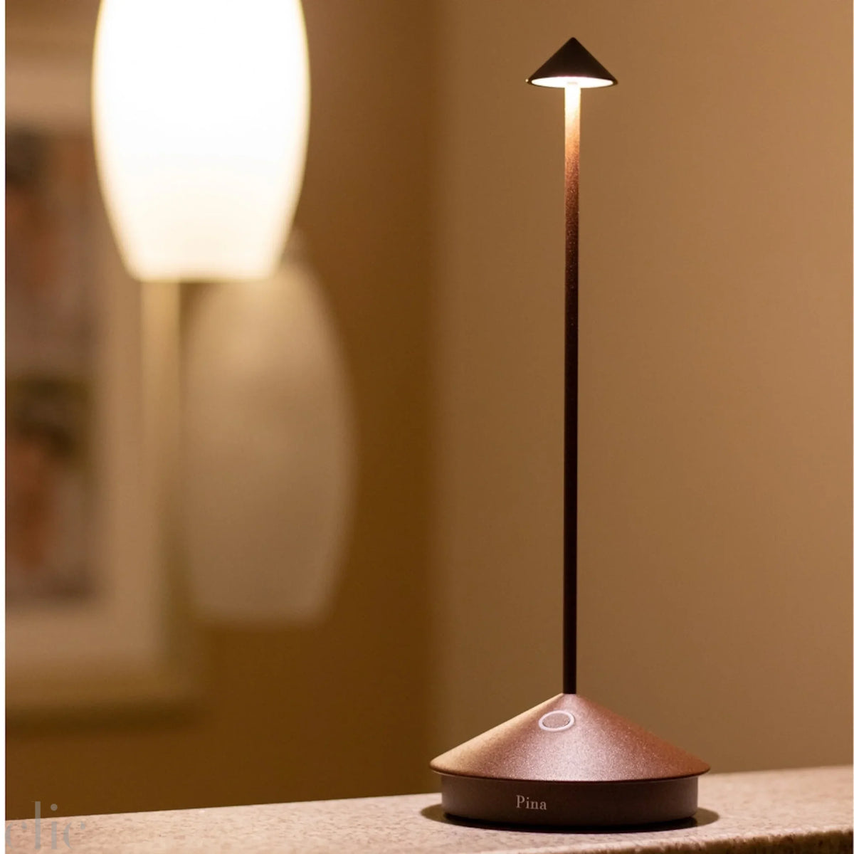 Pina Pro Lamp in Rust, from Zafferano