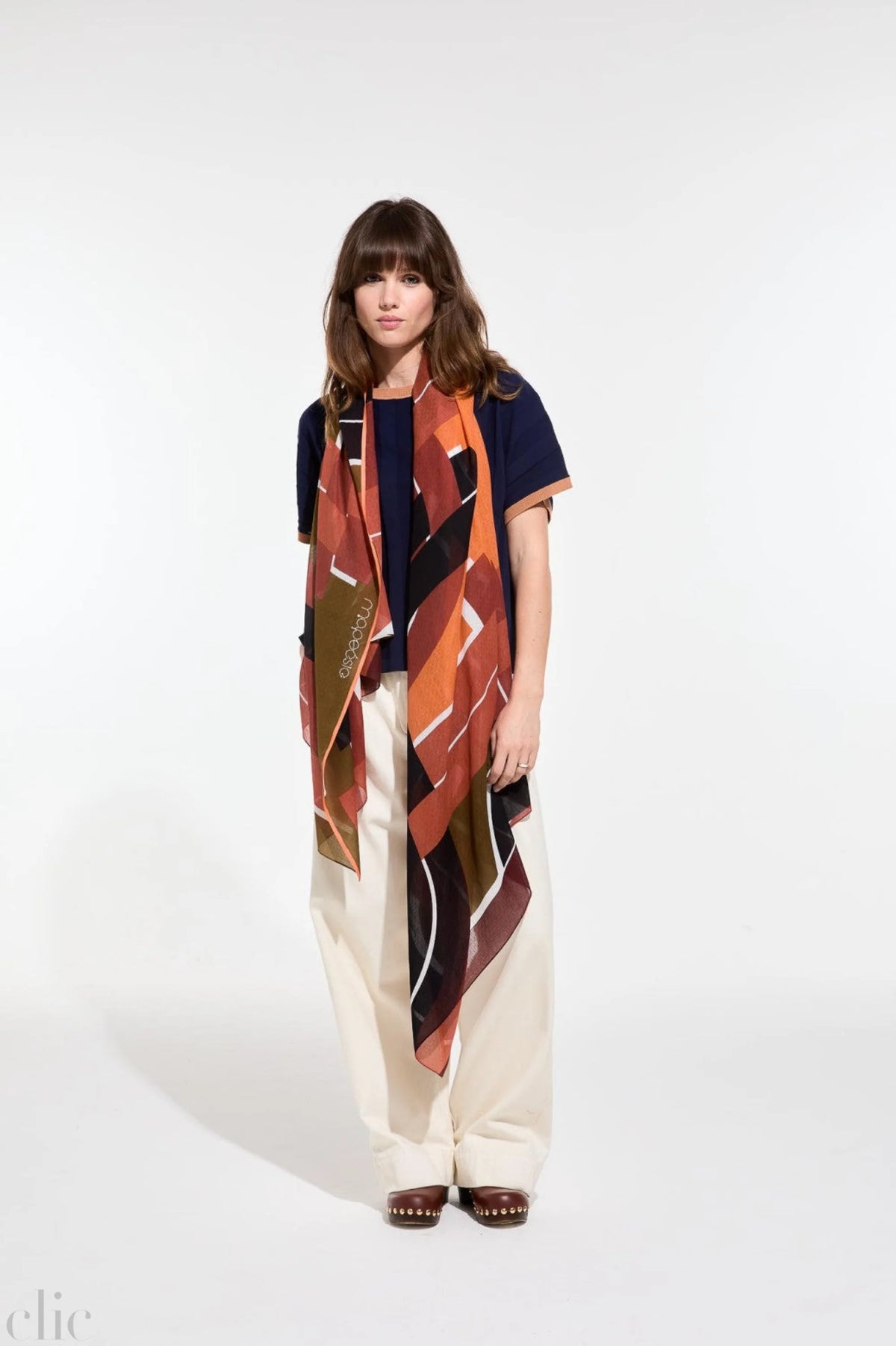 Le Bal Scarf in Caramel, from Mapoesie