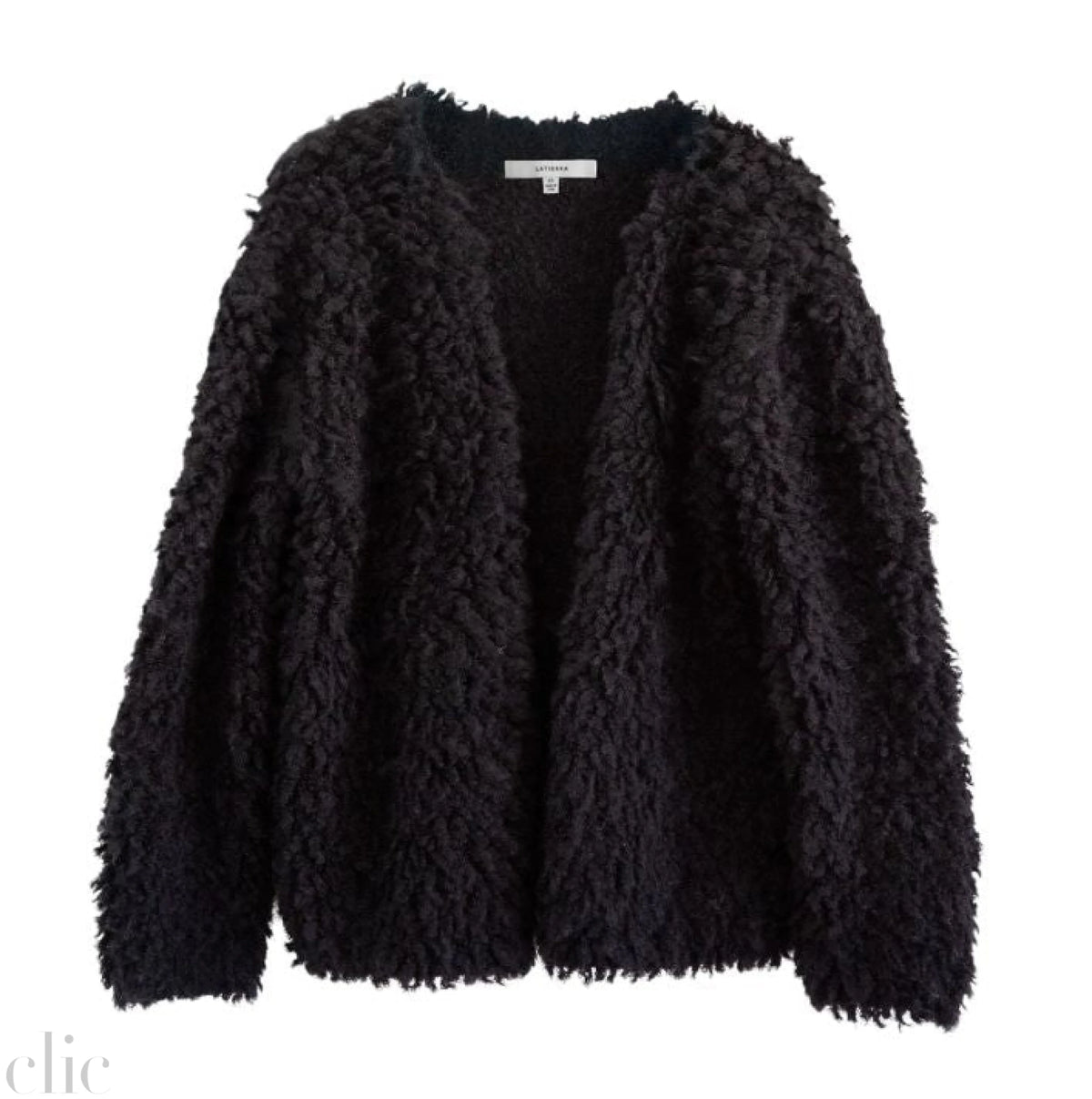 Medusa Cardigan Coat in Black, from La Tierra