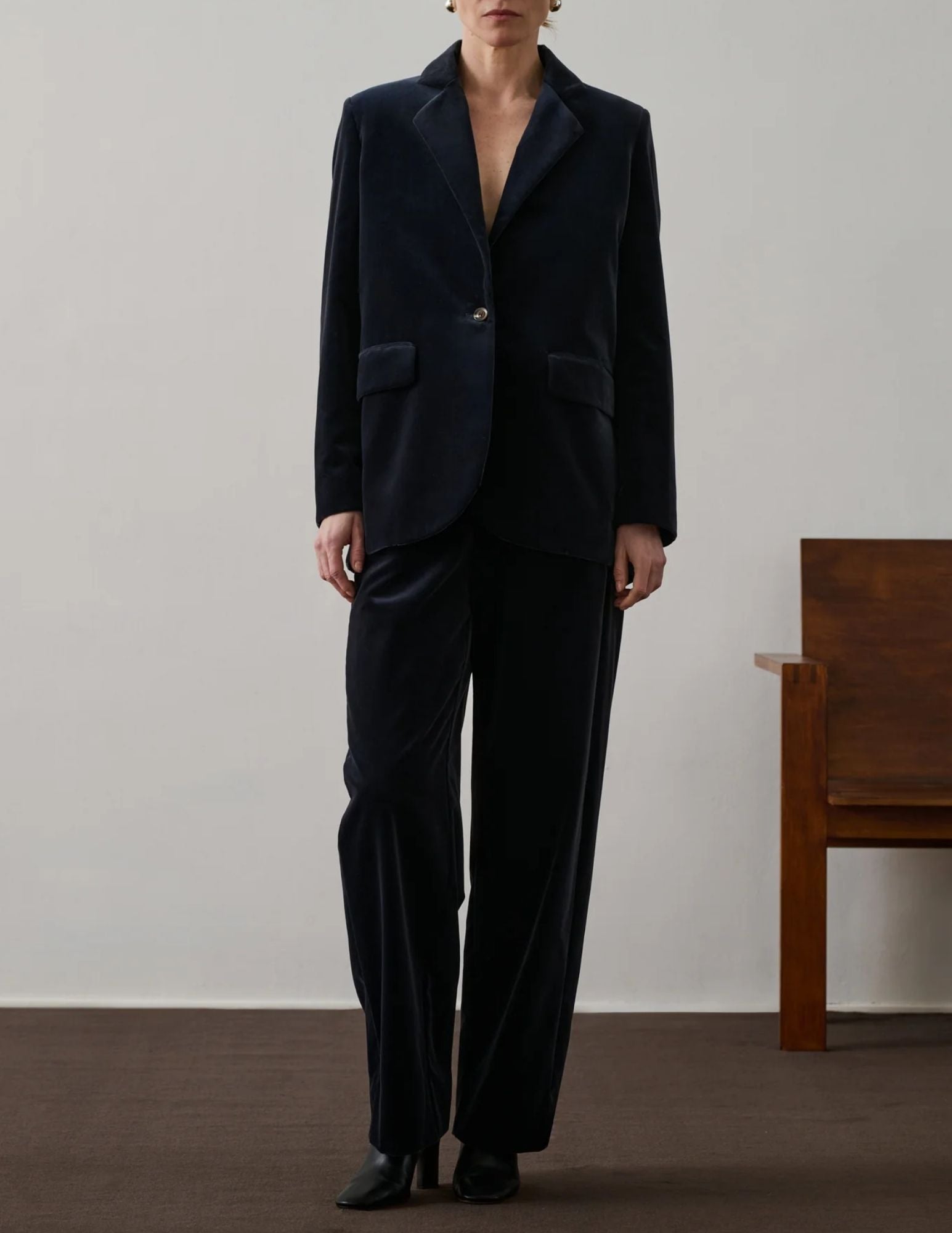 Celestin Trousers in Gris Anthracite, from Soeur