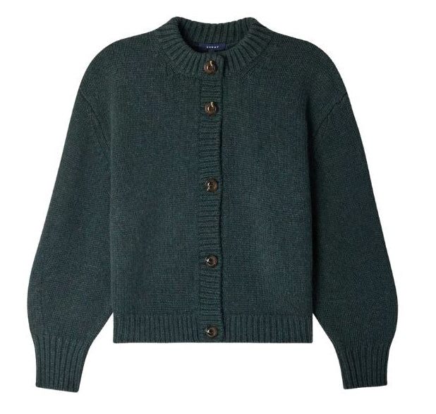 Leonard Cardigan in Vert Foret, from Soeur