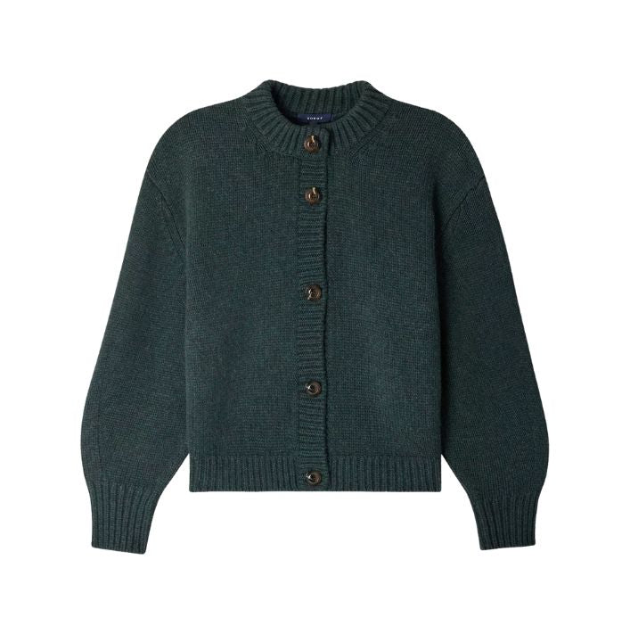 Leonard Cardigan in Vert Foret, from Soeur