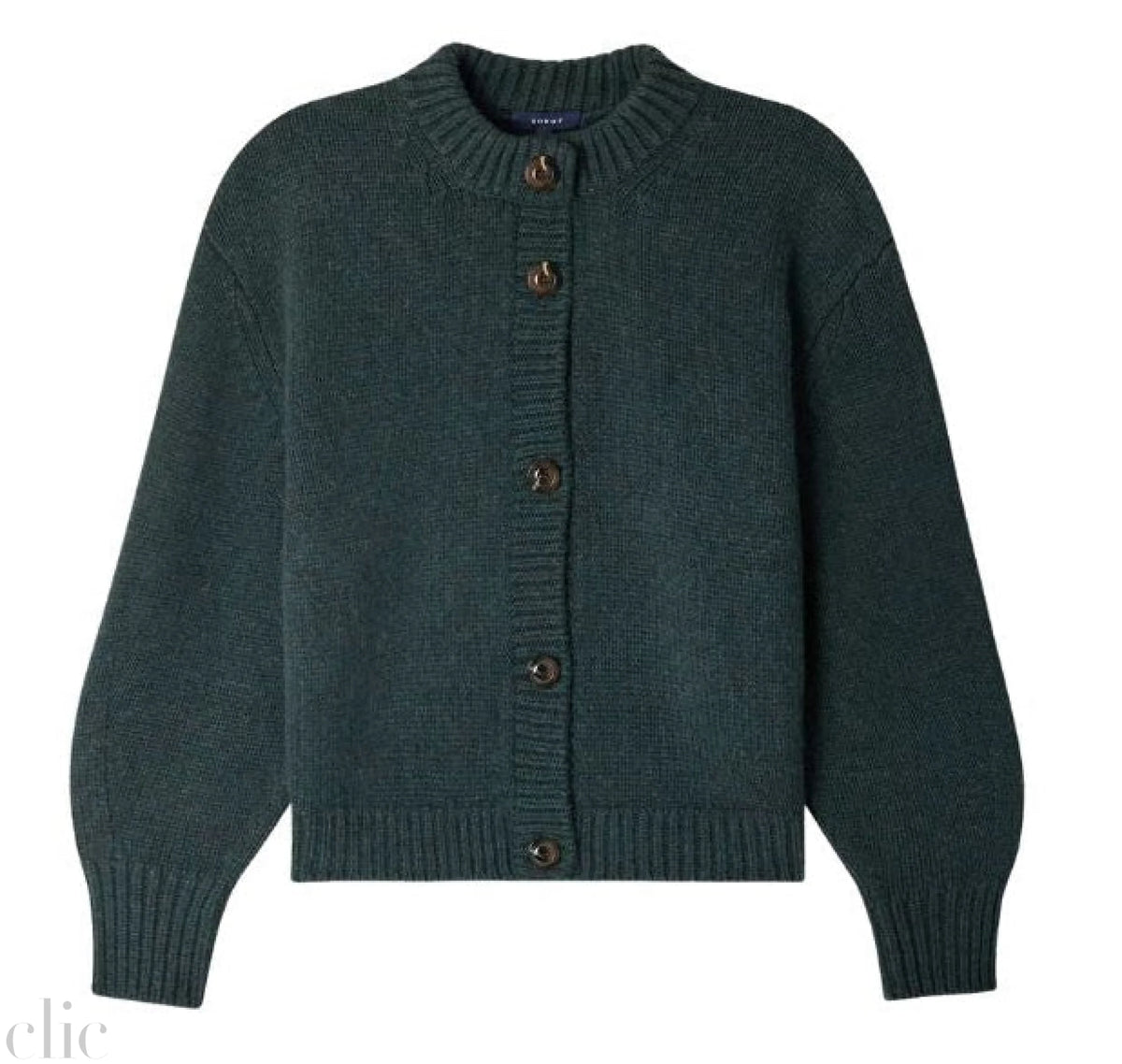 Leonard Cardigan in Vert Foret, from Soeur