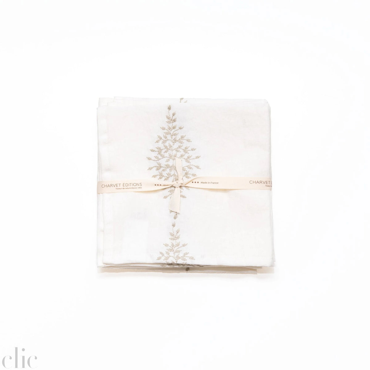 Reseda Napkin, from Charvet Editions