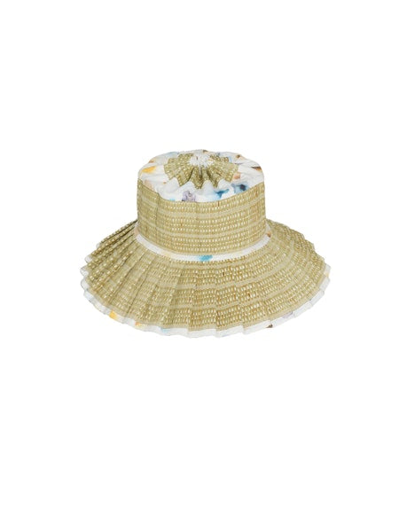 Luxe Capri Maxi Hat in Sea, from Lorna Murray