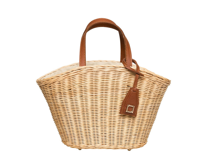 Lauren Wicker Tote in Tan, from Rafé New York