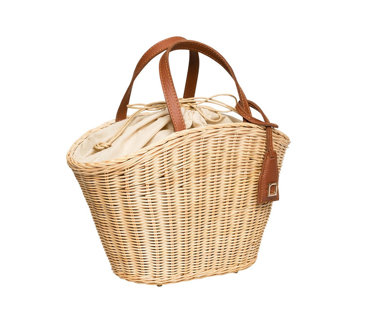 Lauren Wicker Tote in Tan, from Rafé New York