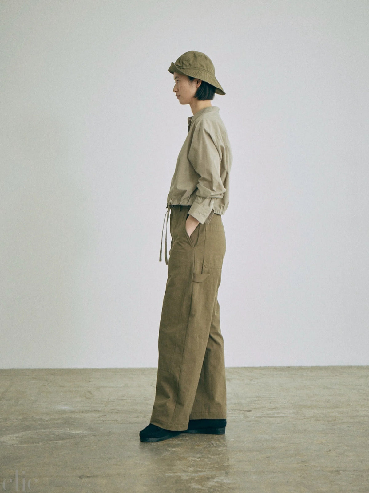 Lucy Woven Top in Beige, from Nicholson & Nicholson