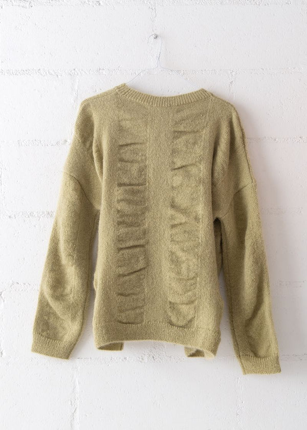 Waterfall Sweater in Lime, from Black Crane