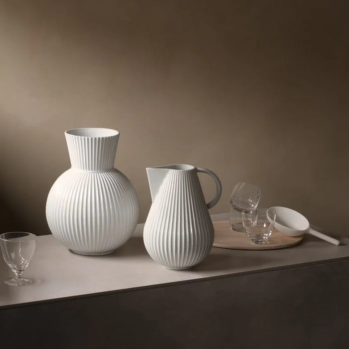 Tura Vase in White, from Lyngby Porcelaen