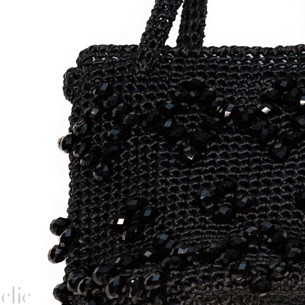 La Gemme Mini Bucktet Bag in Black, from Maria La Rosa