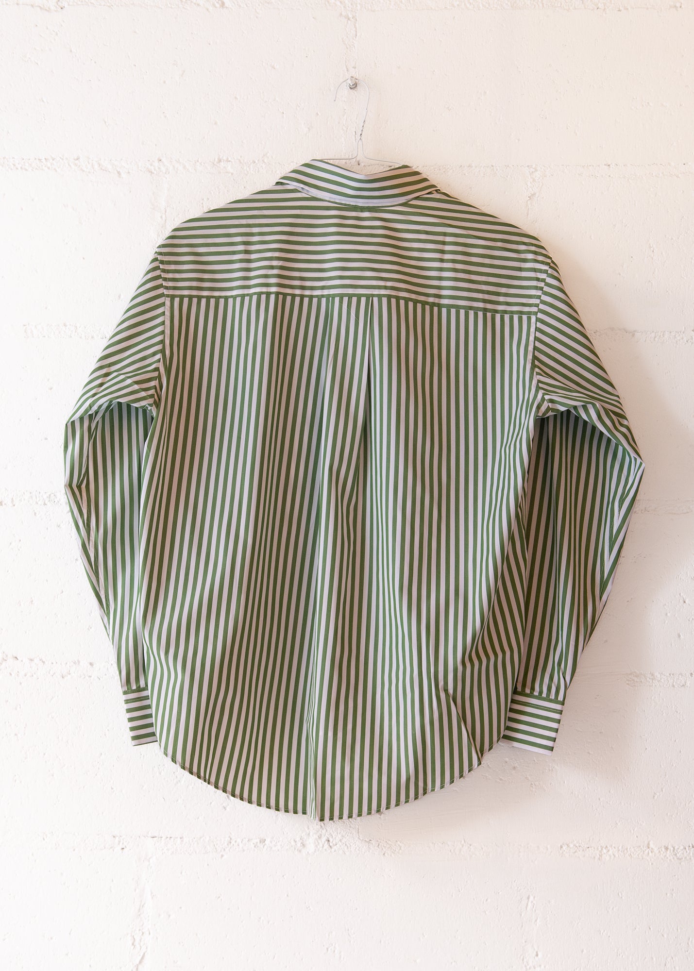 La Shirt Classica Cotton Poplin in Martini Stripe, from Comme Si