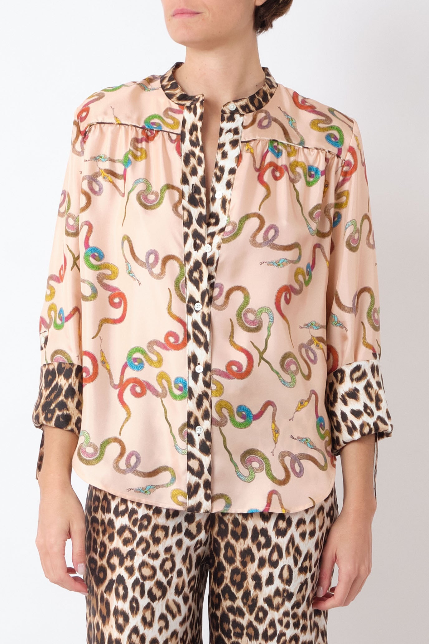 Jeanne Shirt Serpent Rose, from La Prestic Ouiston