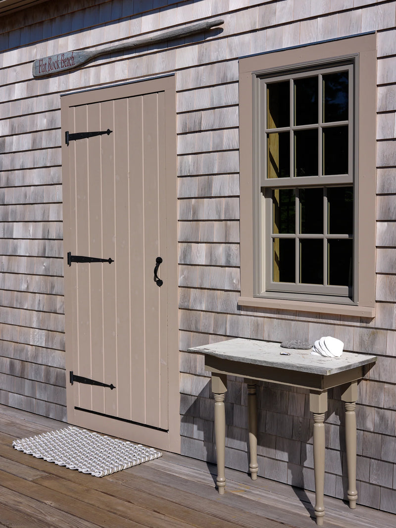 Small Doormat in Fog Gray & Sand, from The Rope Co.