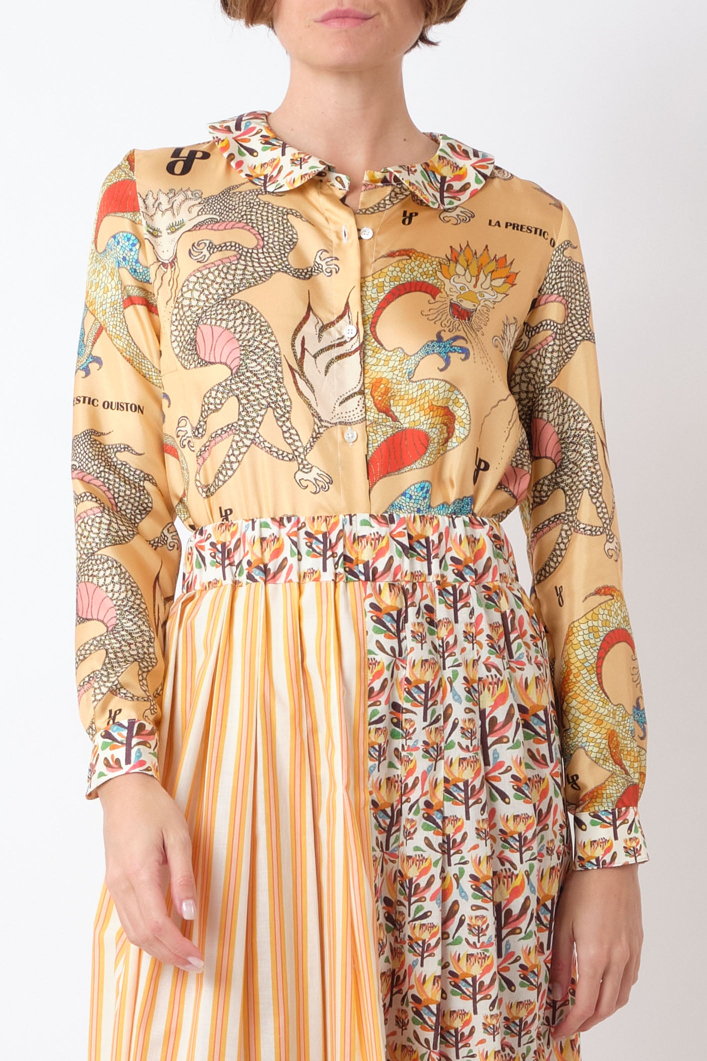 Suzanne Shirt in Dragons LPO, from La Prestic Ouiston
