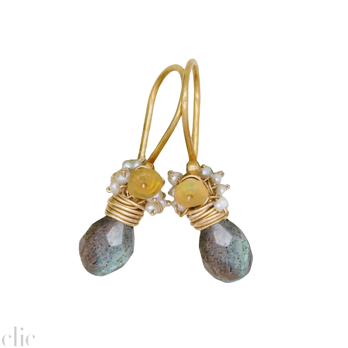 Labradorite Fringe Earrings, from Riversong