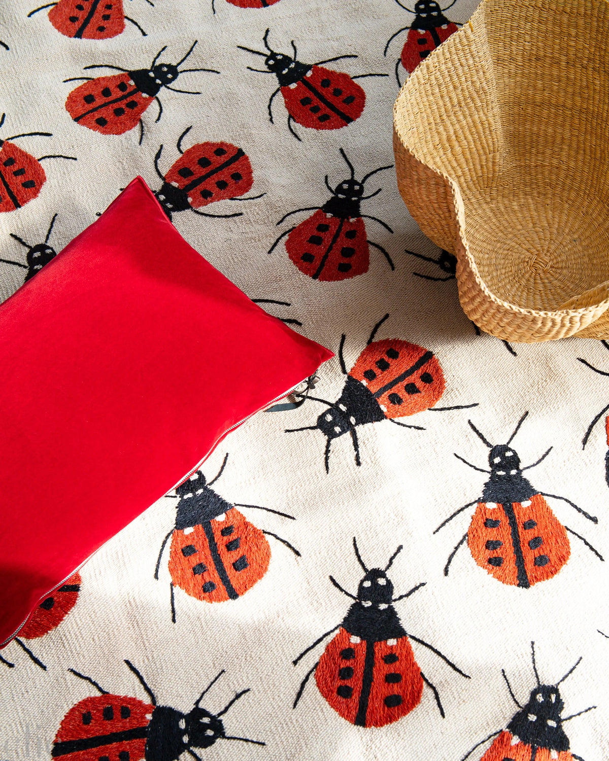 Lady Bug Suzani Kilim Rug