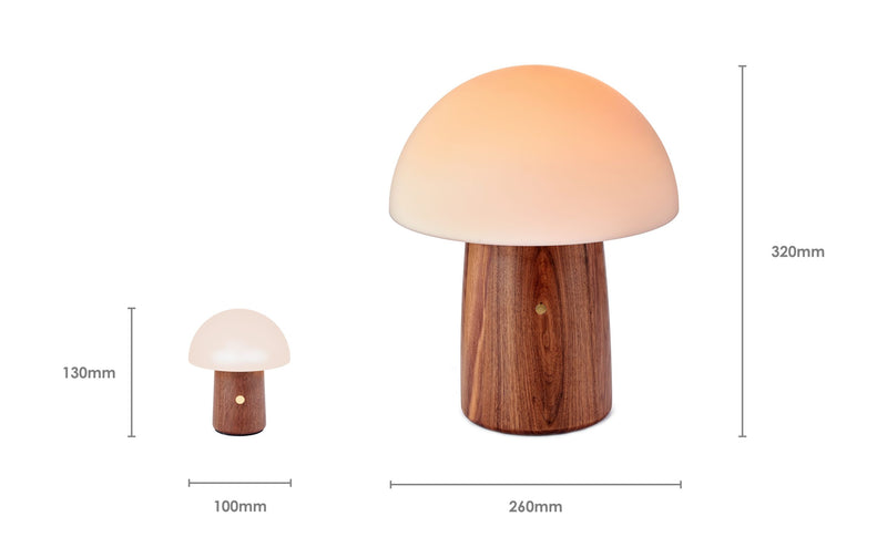 Alice Mushroom Lamp, from Gingko Design
