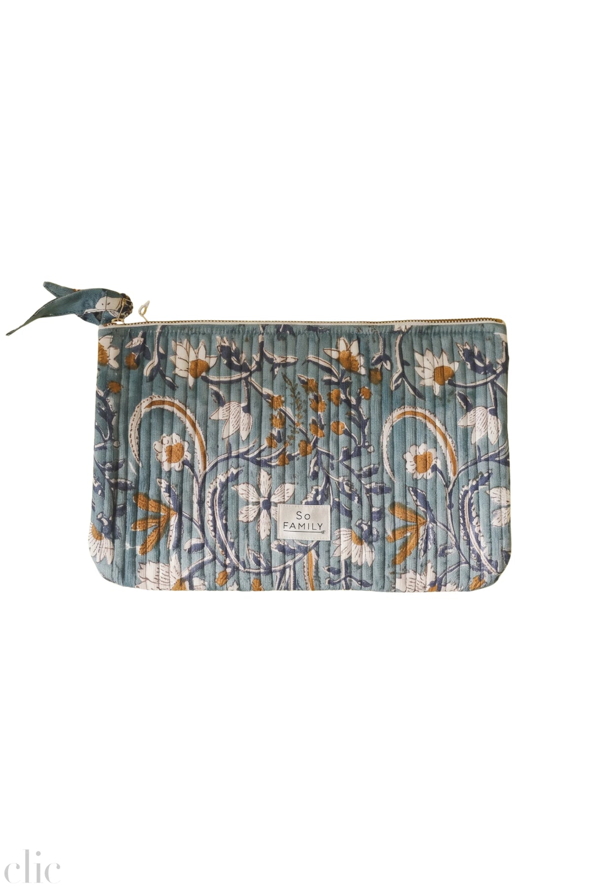 Large Pouch in Celadon, from So Family