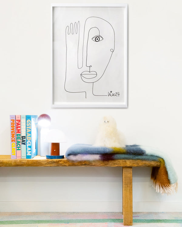 Large Visage 4 in Black & White, by Nicolette Schouten