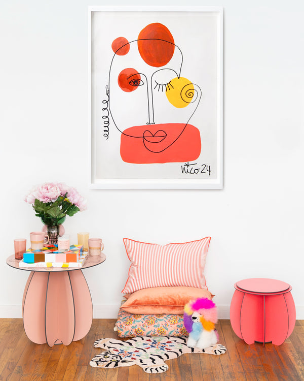 Large Visage 4 in Colors, by Nicolette Schouten