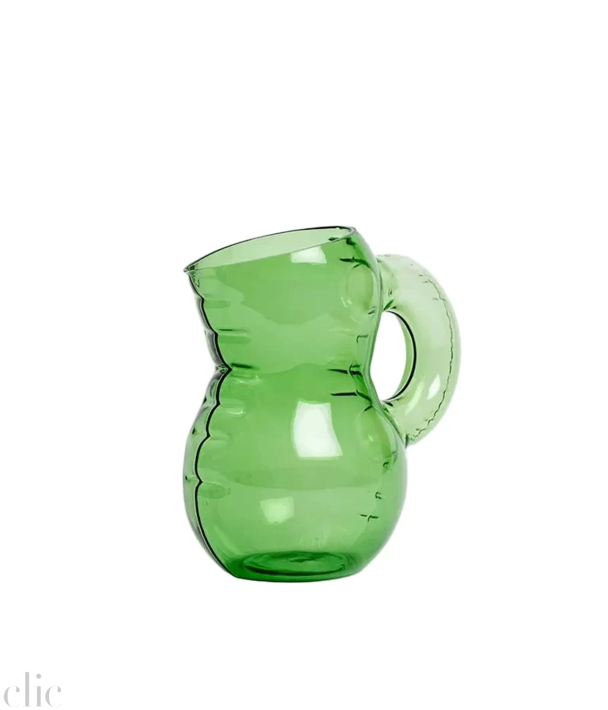 Emily Glass Jug in Emerald