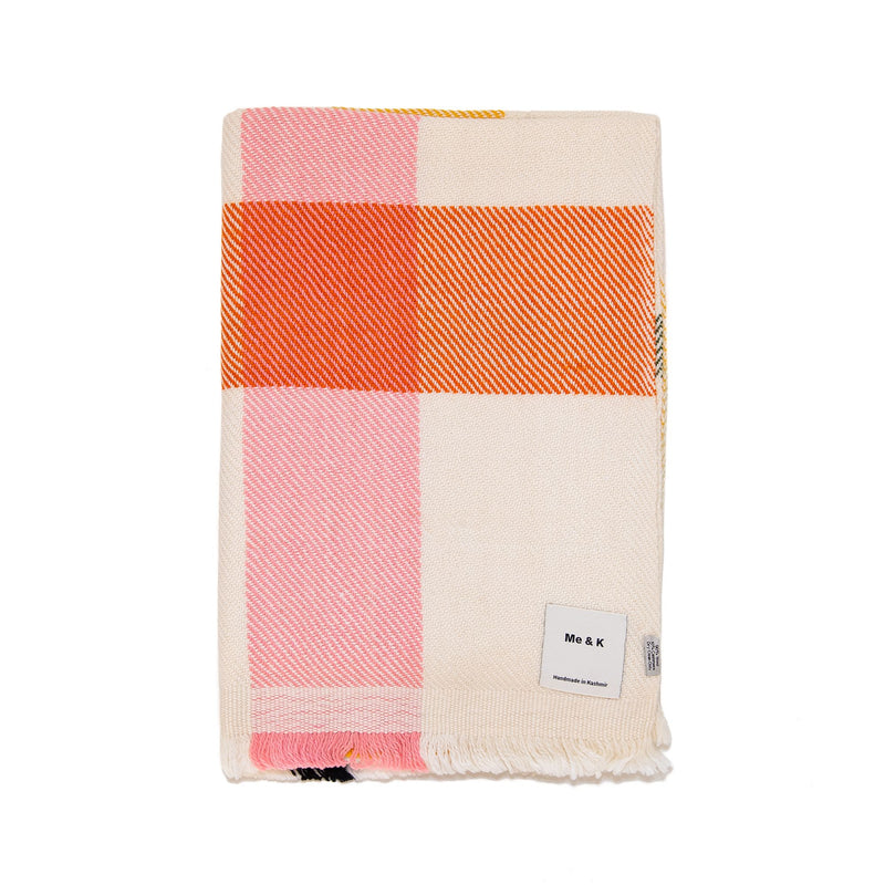 Tartan Throw in Ivory Combination, from Me & K