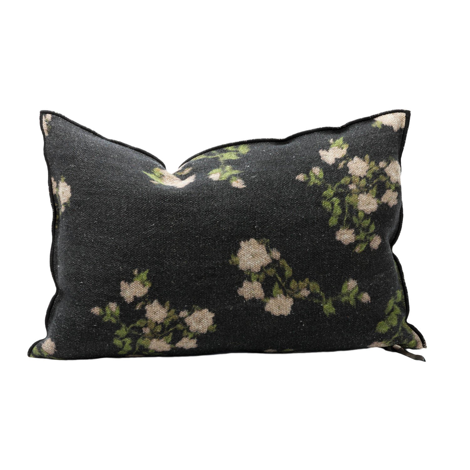 Wabi Sabi Linen Les Roses Creme Pillow 16x24, from Maison De Vacances