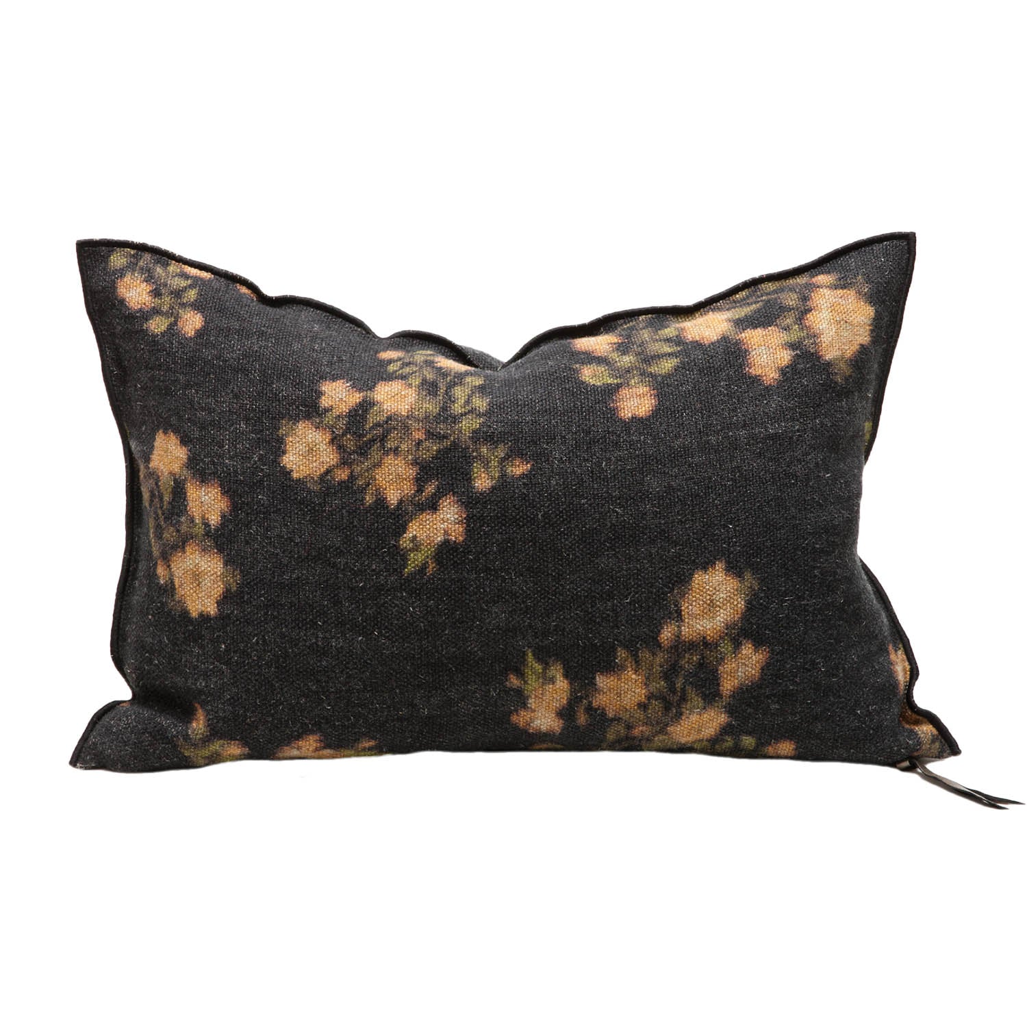 Wabi Sabi Linen Les Roses Ocre Pillow 16x24, from Maison De Vacances