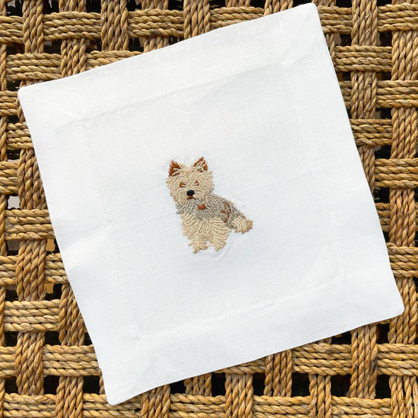 Yorkie Cocktail Napkins, from Lettermade