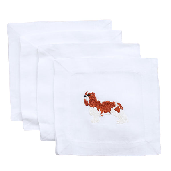 Cavalier King Charles Spaniel Cocktail Napkins, from Lettermade