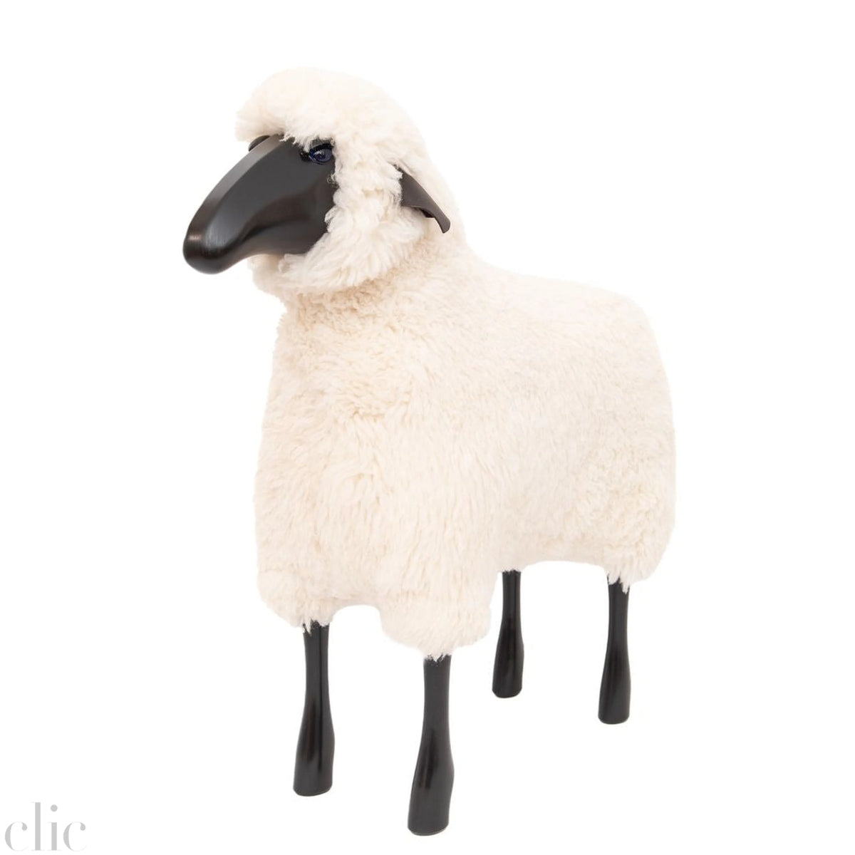 お値下げ❣ 新品未使用 ブラックSheepファー ヘッドドレス Life_Sized_Sheep_in_White_Fur_