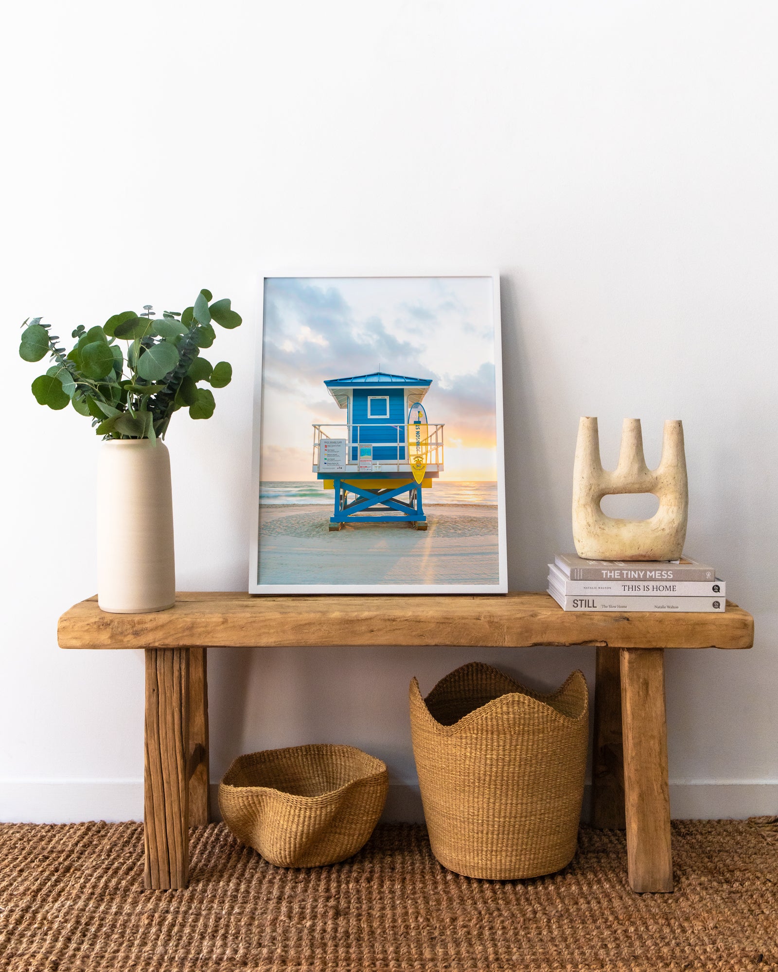 Lifeguard Tower Johnson St. Hollywood Beach Florida by Tommy Kwak
