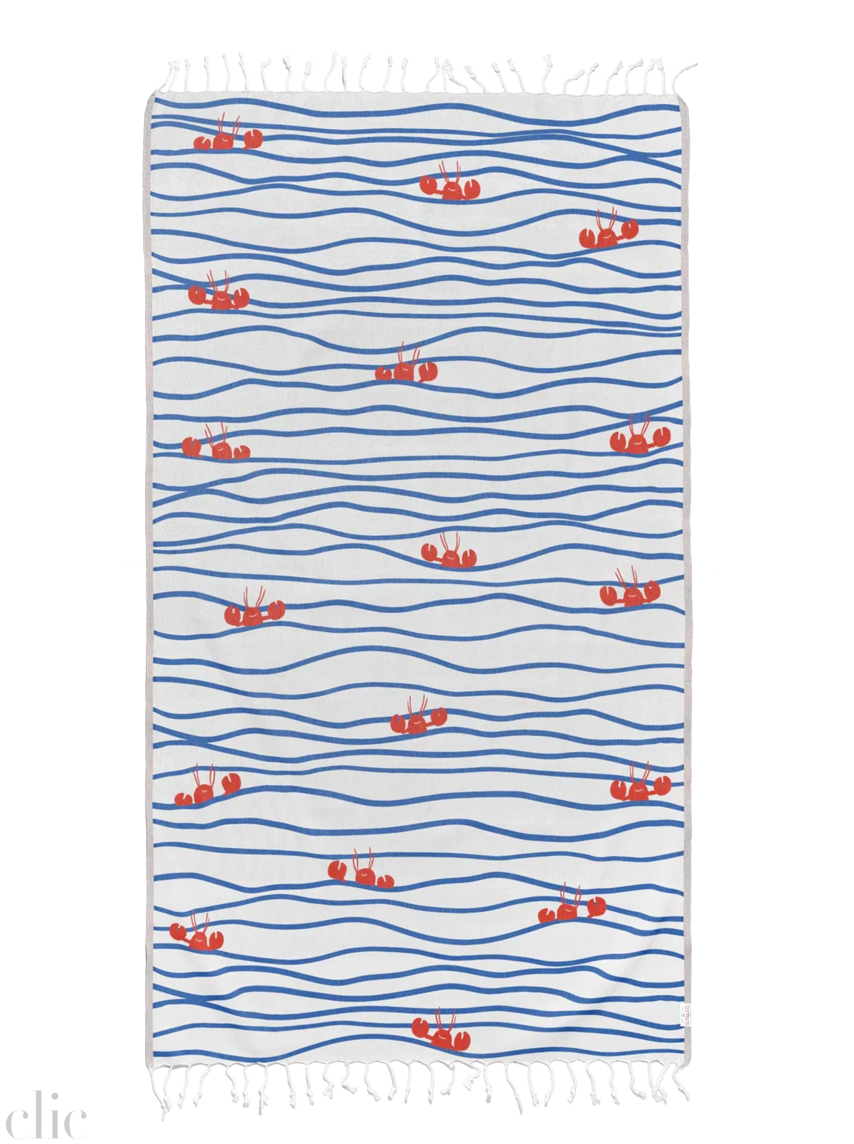 Turkish Beach Towel Lobster n' Waves