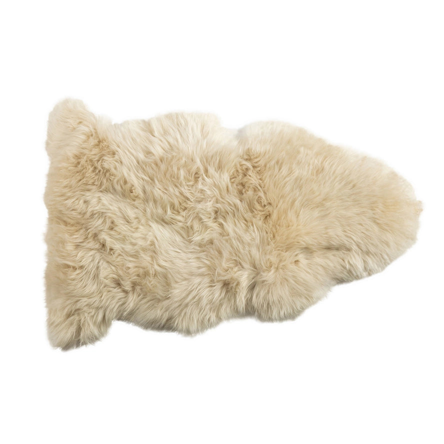 Long Wool Sheepskin in Off White, from Auskin