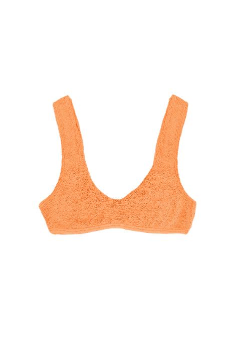 Barcelona Bikini Top in Tangerine, from Love & Bikinis