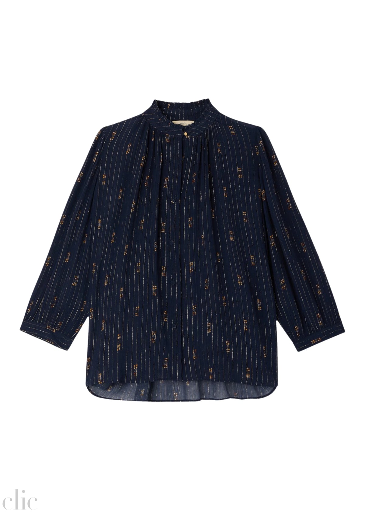 Lylee Blouse in Navy Domiu, from Sessun