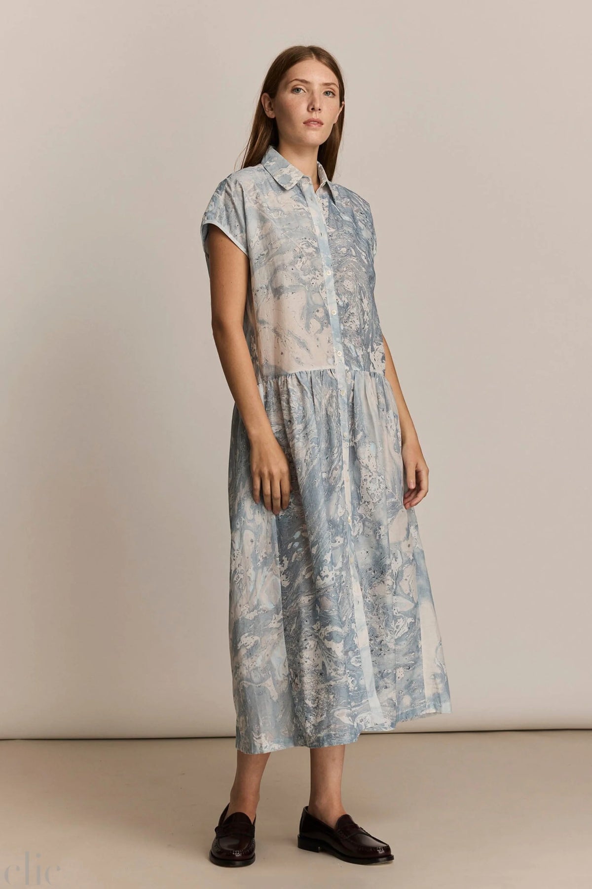 Bex Dress in Blue Marble, from M.Patmos
