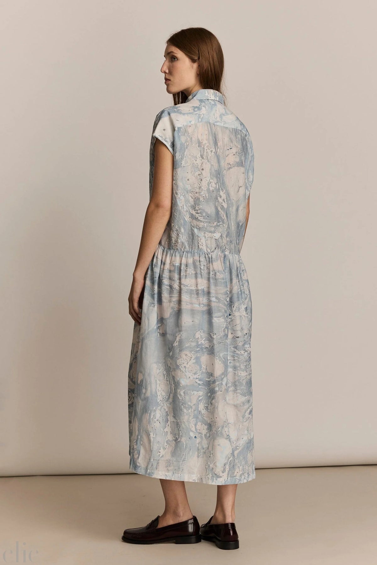 Bex Dress in Blue Marble, from M.Patmos