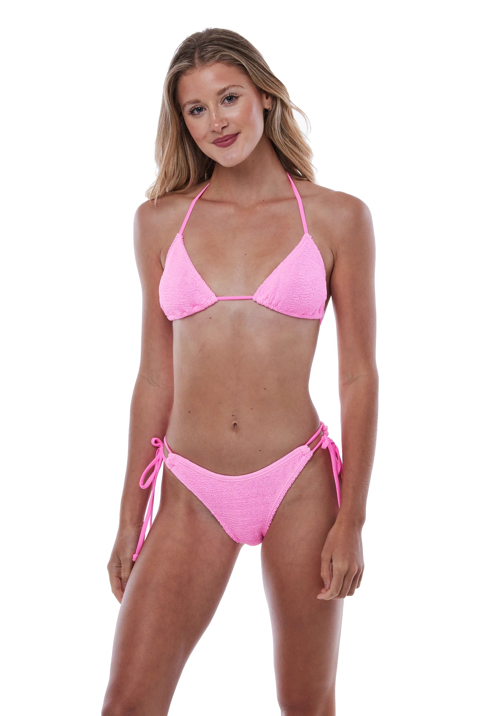 Jamaica Bikini Bottom in Strawberry Pink, from Love & Bikinis