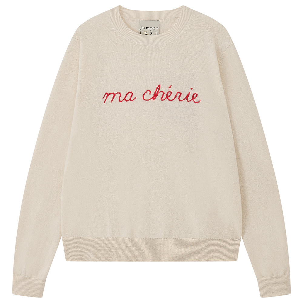 Cashmere Ma Cherie Crew in Oatmeal, from Jumper 1234