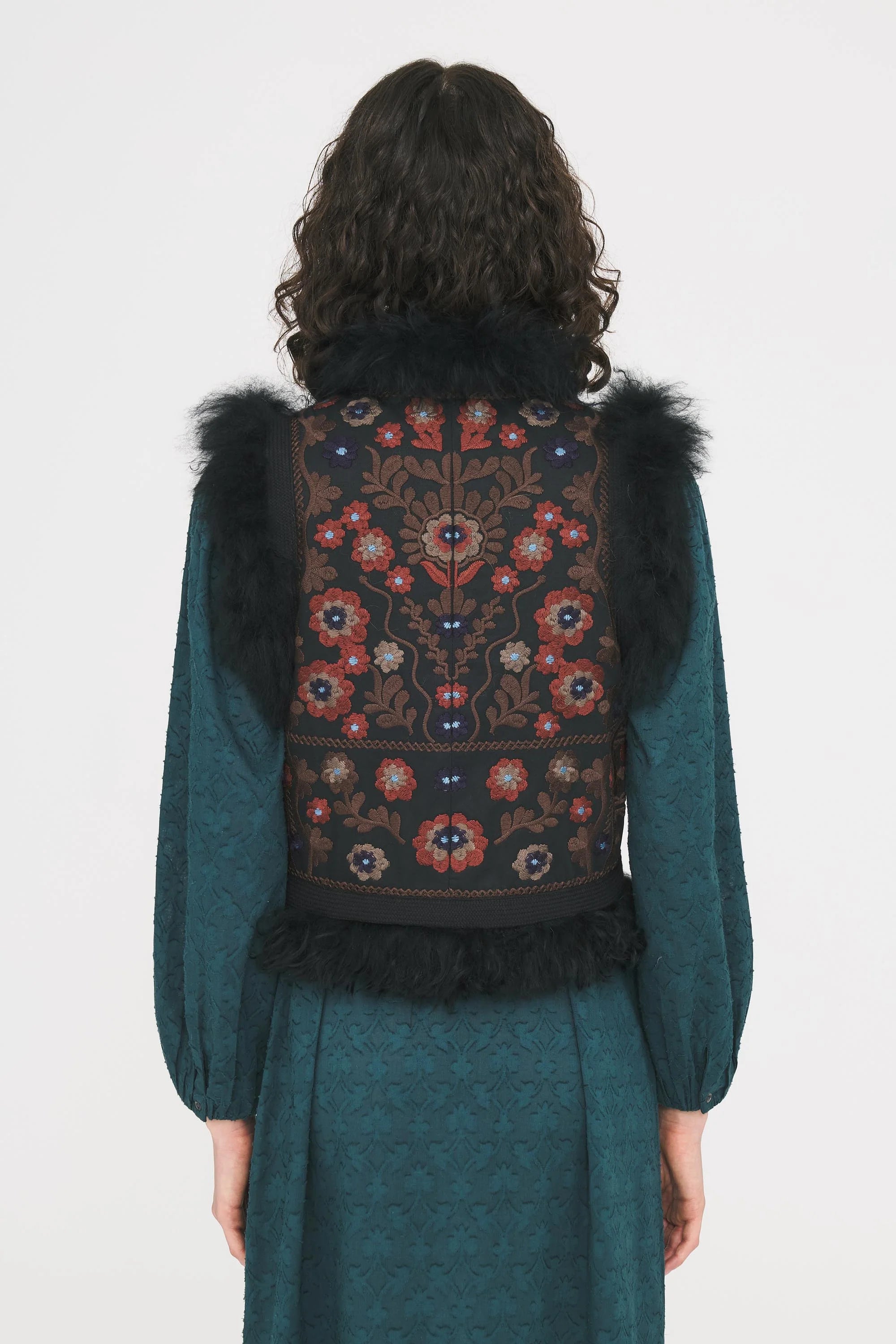 Magyar Vest in Black, from Antik Batik