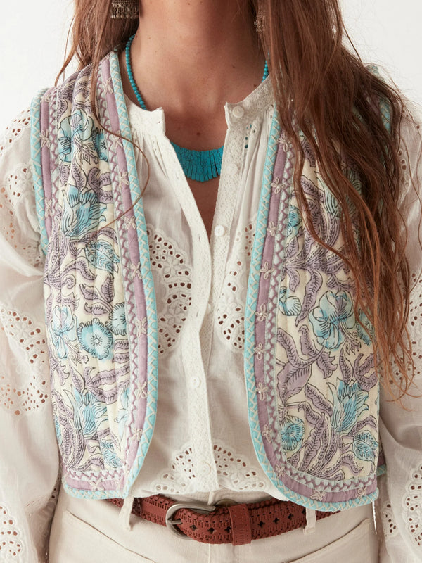 Purple Paradise Vest, from Maison Hotel