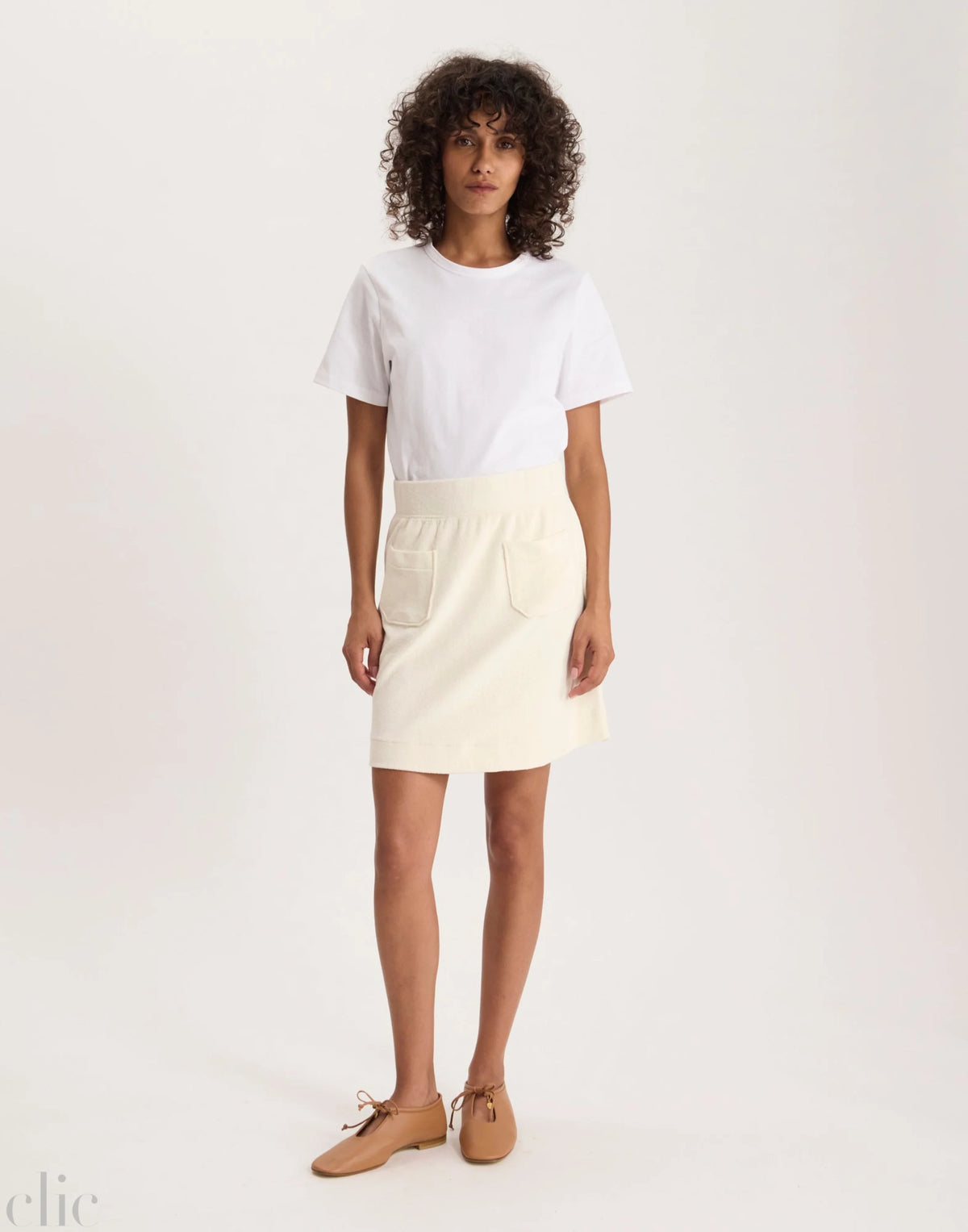 Summer Skirt in Ecru, from Ines de la Fressange