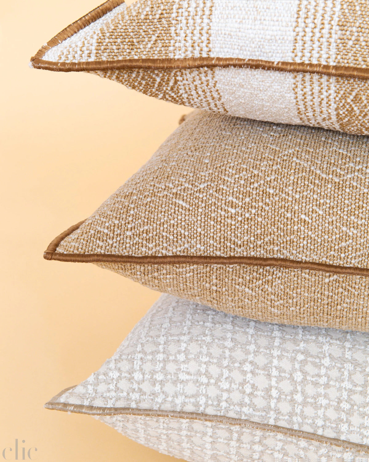 Canvas Outdoor Puglia Pillow 26x26 in Off White, from Maison de Vacances