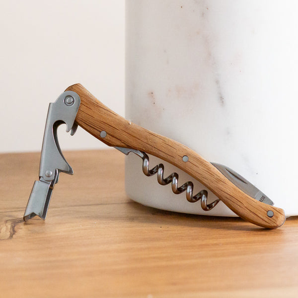 French Dry Corkscrew in Olivewood