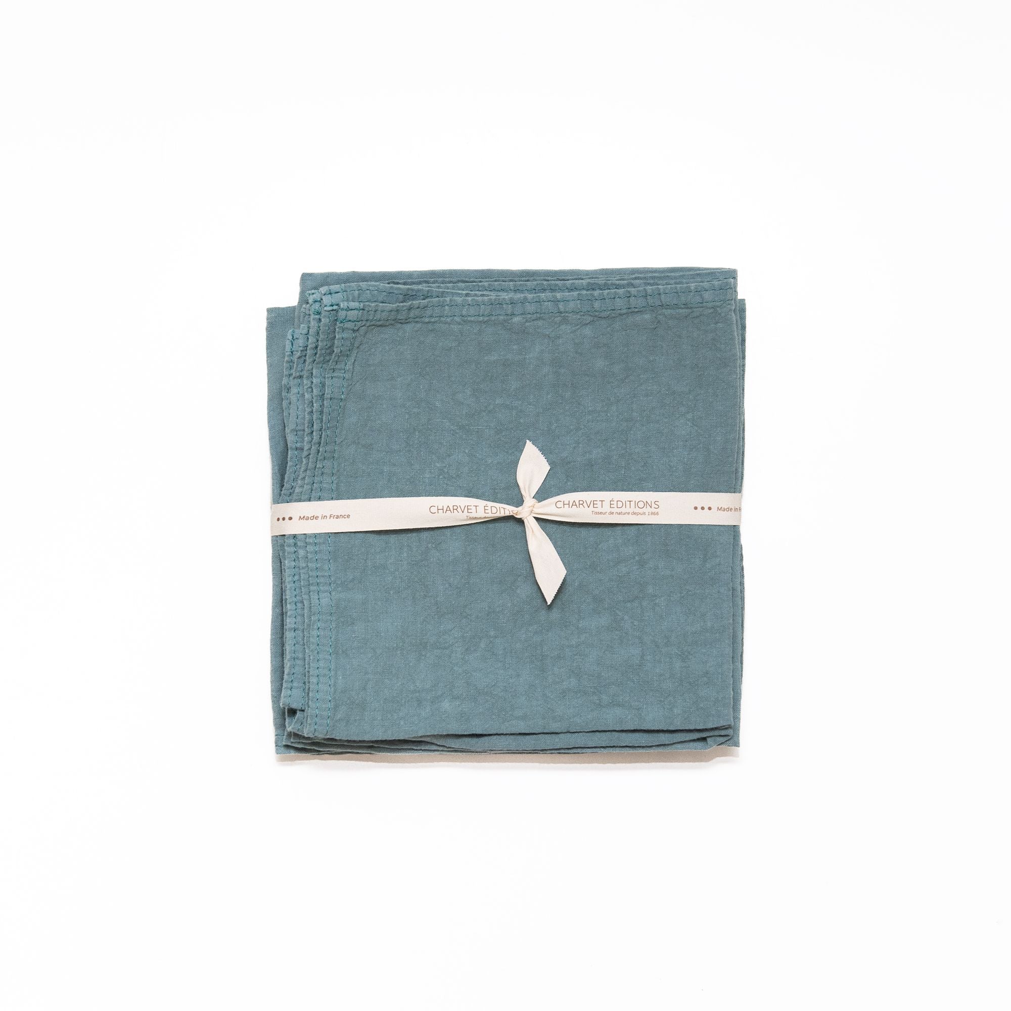 Primo Napkin in Ver Gris, from Charvet Editions