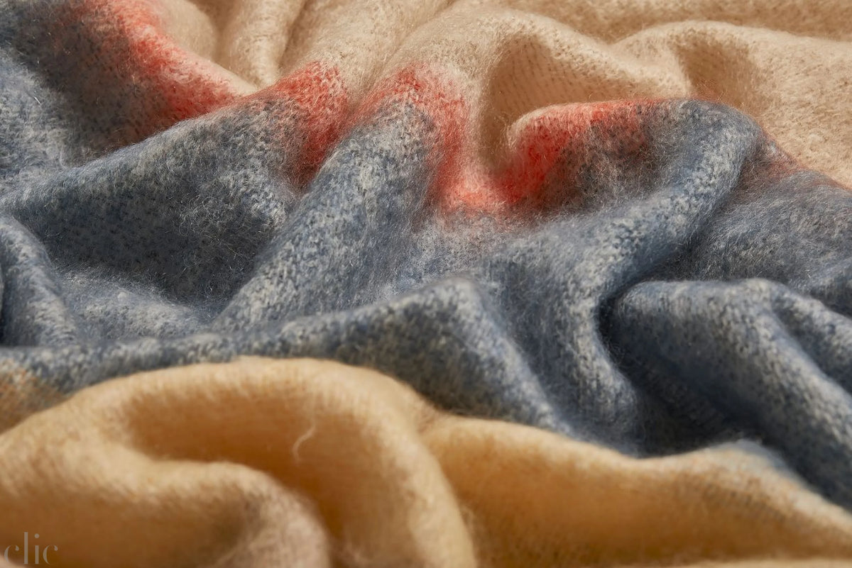 Silare Mohair Throw in Slate