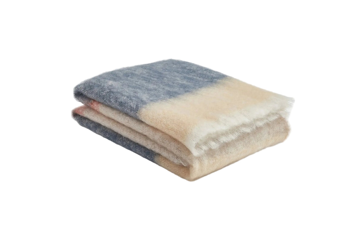 Silare Mohair Throw in Slate