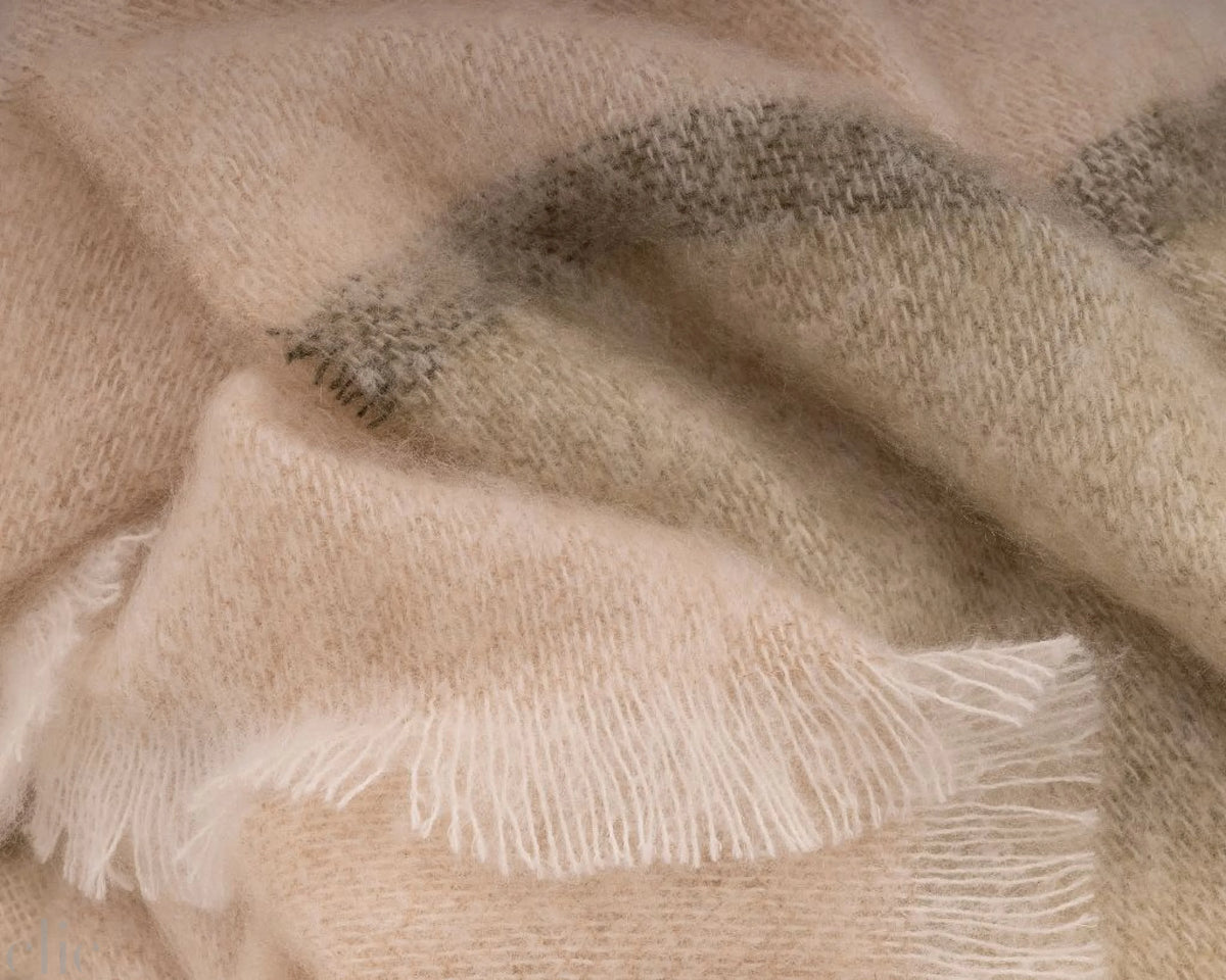Silare Mohair Throw in Sage